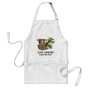 Funny Sloth Slow Cooking Personalized Standard Apron