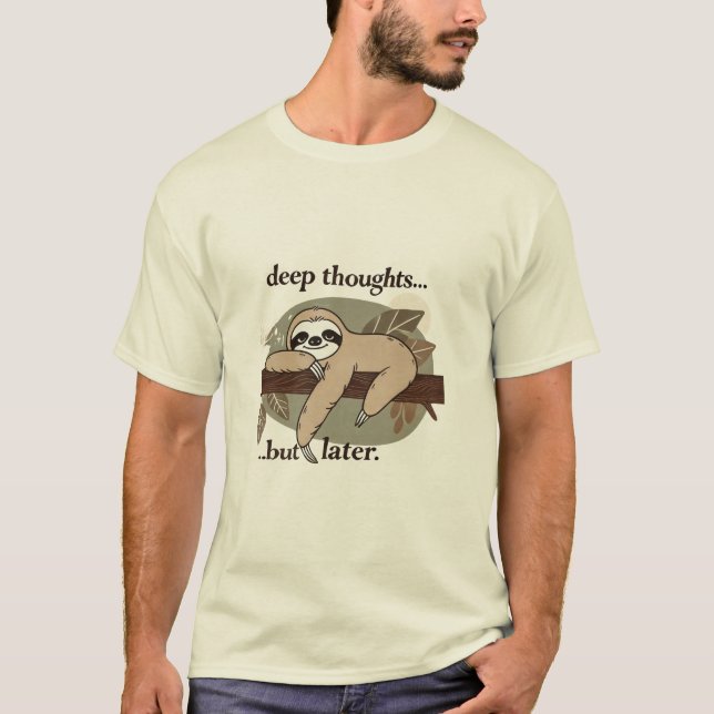 Funny Sloth T-Shirt – Chill Mode ON | Relax, Unwin (Front)