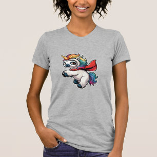 Funny Sloth Unicorn as Hero for a Superhero Long S T-Shirt