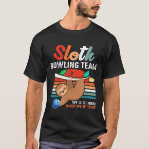 Funny Sloth Vintage Bowling Shirts For Bowling Pla