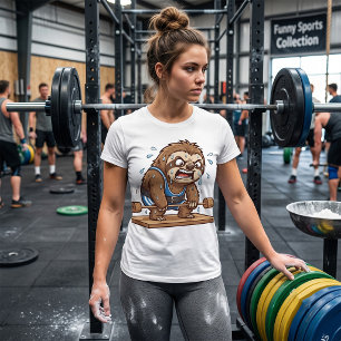 Funny Sloth Weightlifter Gym Sports T-Shirt