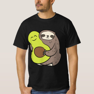 Funny Sloth With Avocado Vegan Cute Sloth Avocado  T-Shirt