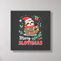 Funny Sloth Xmas Lights Merry Slothmas Sloth Chris