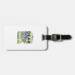 Funny Slow Runner Turtle Quote Vintage Engraving D Luggage Tag