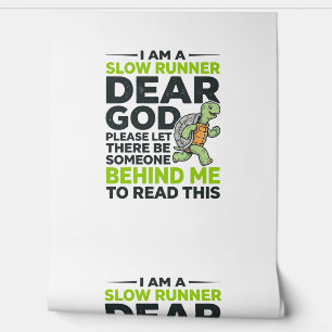 Funny Slow Runner Turtle Quote Vintage Engraving D Wallpaper