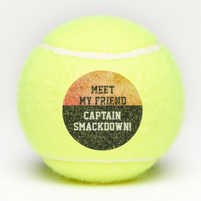 Funny Smack Talk Smackdown Competitive Game Ball (Back)
