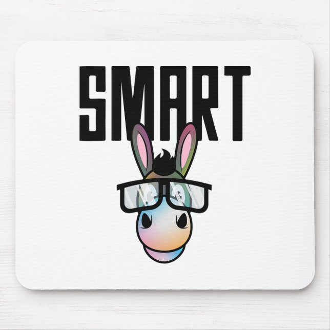 Funny Smart Donkey Horseback Riding Lover Gift For Mouse Pad (Front)