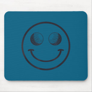 Funny Smile Golf Ball Men Women Cute Player Golfer Mouse Pad