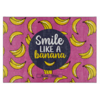 Funny Smile Like A Banana Retro Fruit Pattern