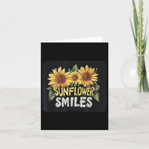 Funny Smiles With Sunflower Costume  Card