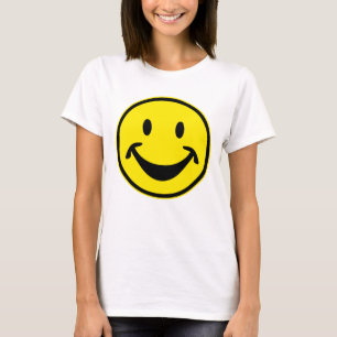Funny Smiley yellow + your backg. & ideas T-Shirt