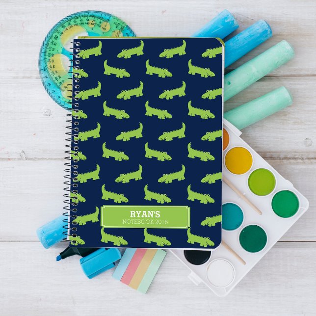Funny Smiling Alligators Spiral Notebook (Creator Uploaded)