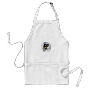 Funny smiling dog standard apron