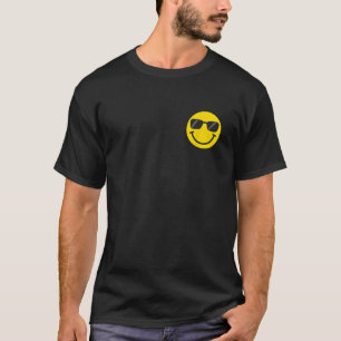 Funny Smiling Emoticon Men Women Graphic Happy Fac T-Shirt