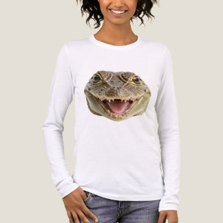 Funny Smiling Lizard Long Sleeve Shirt