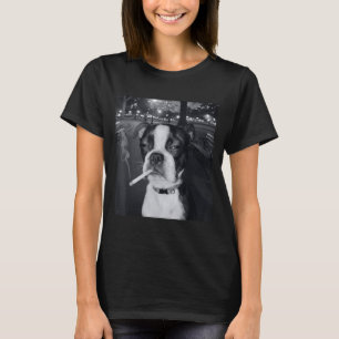 Funny Smoking Dog Meme Cigarette Gen Z Meme Dog Lo T-Shirt