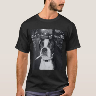 Funny Smoking Dog Meme Cigarette Gen Z Meme Dog Lo T-Shirt