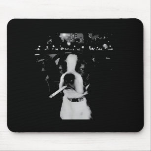 Funny Smoking Dog Meme  Mouse Pad