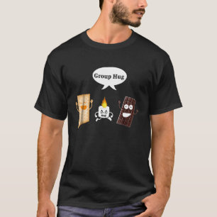 Funny Smores Group Hug Camping Outdoors T-Shirt