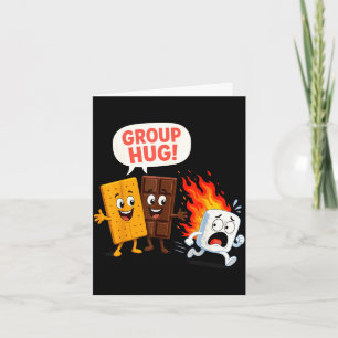 Funny s'mores marshmallow  card