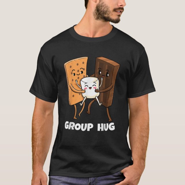 Funny Smores Marshmallow Chocolate Camping Group H T-Shirt (Front)