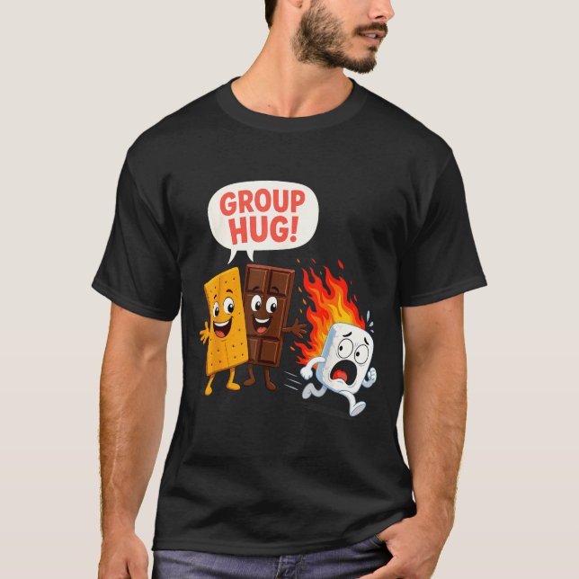 Funny s'mores marshmallow  T-Shirt (Front)