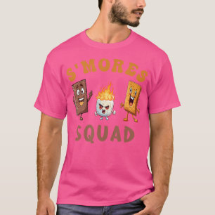 Funny Smores S'Mores Marshmallows Squad Camping Ca T-Shirt