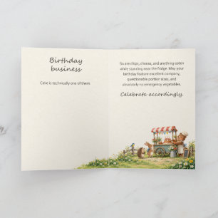 Funny Snack Lover Birthday Card