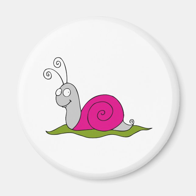 funny snail magnet (Front)