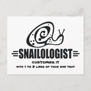 Funny Snail Postcard