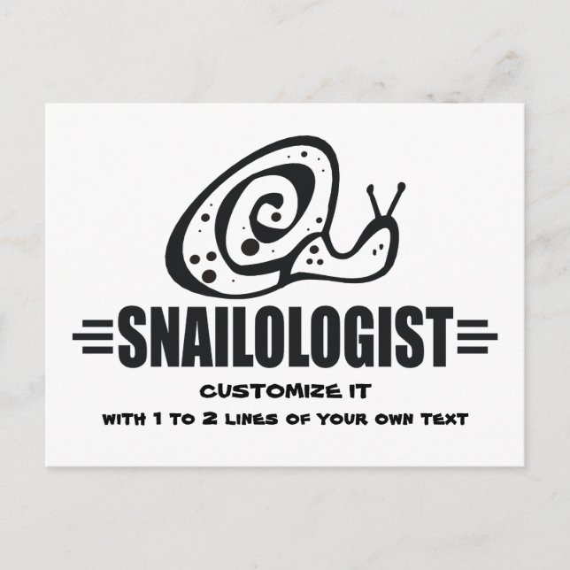 Funny Snail Postcard (Front)
