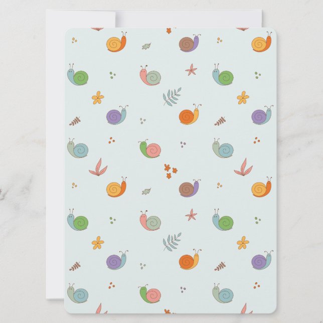 Funny snails holiday card (Front)