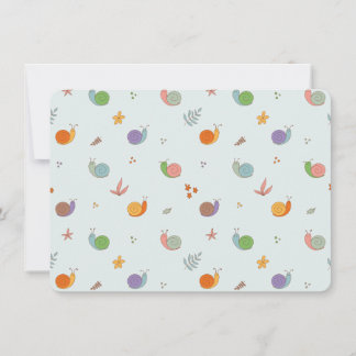 Funny snails thank you card