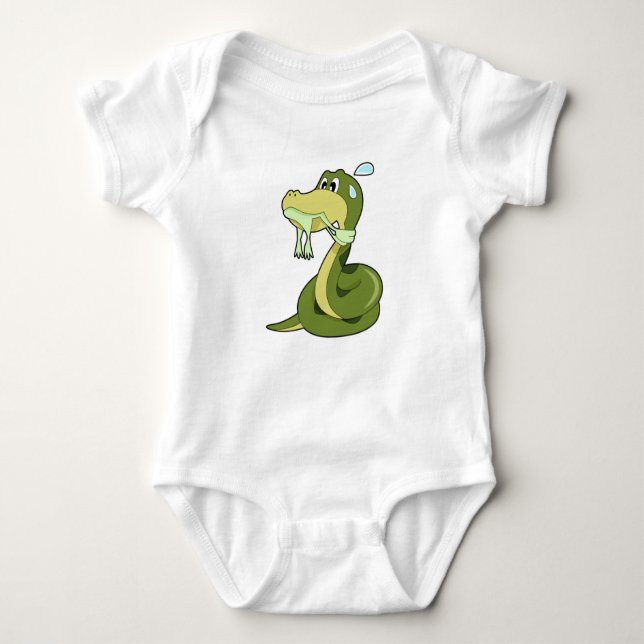 Funny Snake Baby Bodysuit (Front)