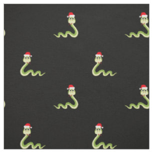 Funny Snake Santa Claus Hat Merry Christmas Xmas Fabric