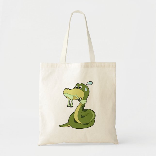 Funny Snake Tote Bag (Front)
