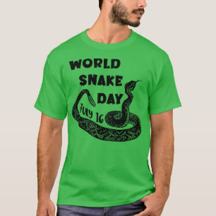 FUNNY SNAKE WORLD SNAKE DAY JULY T-Shirt