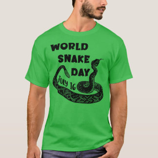FUNNY SNAKE WORLD SNAKE DAY JULY T-Shirt
