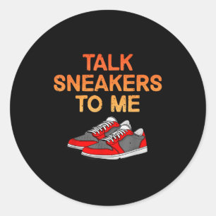 Funny Sneaker Design For Men Women Scute Ss Cute S Classic Round Sticker