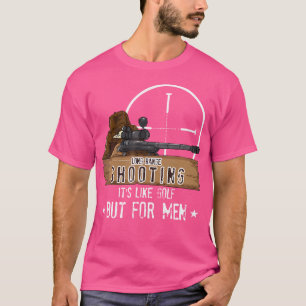 Funny Sniper Shooting Golf For Men Hunting Deer Lo T-Shirt
