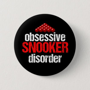 Funny Snooker Game 6 Cm Round Badge
