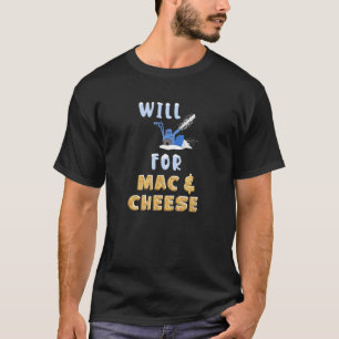 Funny Snow Blower Mac & Cheese Lover Snow Blowing  T-Shirt
