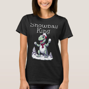 Funny Snowball King for Snow and Winter Season T-Shirt