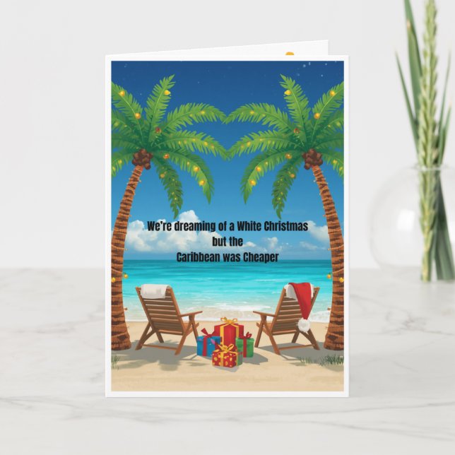 Funny Snowbird Christmas Card (Front)