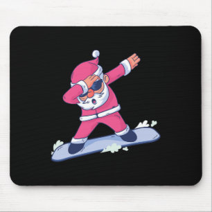 Funny Snowboarding Gift Christmas Snowboard Apress Mouse Pad