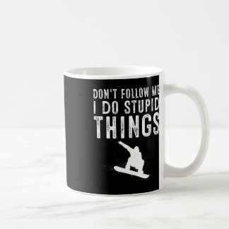 Funny Snowboarding Gift Men Women Cute Snowboarder Coffee Mug