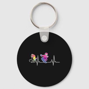 Funny Snowboarding Graphic Her Women Girl Snowboar Key Ring
