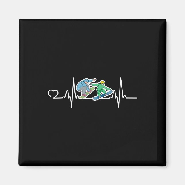 Funny Snowboarding Graphic Snowboarder Design  Magnet (Front)