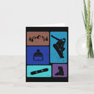 Funny Snowboarding Lover Snowboarder Winter Sports Card