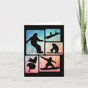 Funny Snowboarding Lover Snowboarder Winter Sports Card